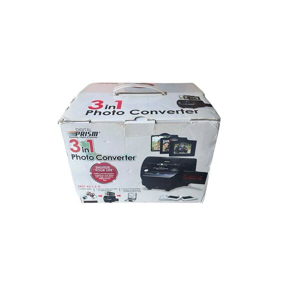 Digital Prism 3 In 1 Photo Converter USB Photos Negatives to Digital - Picture 1 of 2